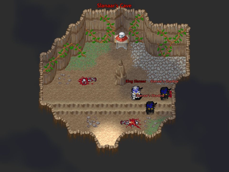 Slanaar's Cave: a boss lair with King Slanaar and his shadows